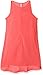 Amy Byer Girls' Big Chiffon Trapeze Dress with Necklace