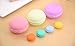 TUPWEL 3PCS Lovely Multi-Function Portable Macarons Storage Box Jewellery Case Organizer Container for Earring Ring Necklace Cosmetic Pill Data Line Travel（Larger）