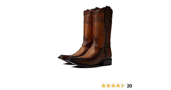 Amazon.com: Cuadra - Botas para hombre, piel de avestruz, color marrón :  Ropa, Zapatos y Joyería