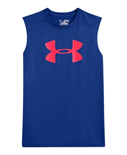 Under Armour Big Boys' UA TechTM Big Logo Sleeveless T-Shirt YXS Royal