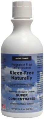 Naturally Unscented Concentrate 32 fl oz Enzyme Cleaner, Enzyme Solution and Multi-Purpose Cleaner, Laundry Additive and More