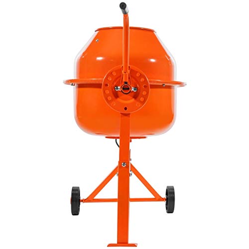 9TRADING Portable 2-1/5cuft Electric Concrete Cement Mixer Barrow Machine Mixing Mortar