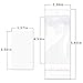 Paper & Plastic Jewelry Earrings Display Cards Rectangle White W/Self-Seal Bags - Blank for You to Customize - 100 Sets…