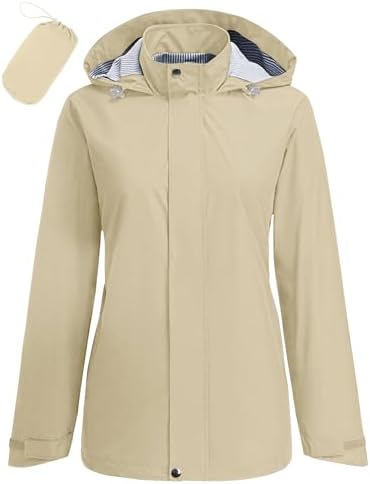 Amazon.com: Twinklady Rain Jacket Women Windbreaker Striped