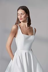 Bekvamlighet Satin Wedding Gowns for Bride with