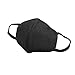 MACHEE 3Pcs Flu Dust Masks Reusable Activated Carbon Cotton Filters Breathable Safety Respirator for Outdoor Cycling Black