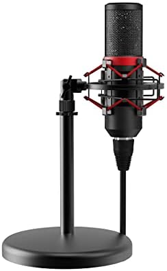 Majority RS Professional USB Condenser Microphone Package Bundle and Carry Case for Laptop/Laptop computer Recording, Podcast, Streaming, Gaming, Zoom, with Mute Button, Pop Filter, Shock Mount, Windscreen + Desktop Base