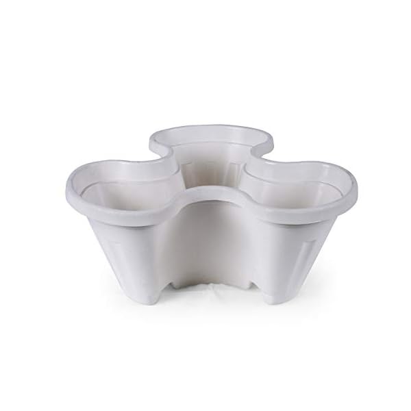 POTS4NATURE Garden Stacking Flower Pot Tower Vertical Plastic Garden Planter Vegetable Flower Strawberry Planter Pot… - Image 3