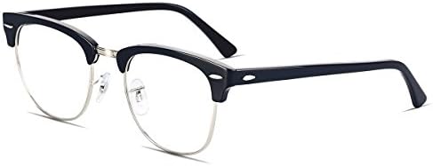 Mobike Unisex Wayfarer Plain Glass Spectacles Vintage style