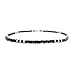 Green Nipa Hut Black Coco Bead Hawaiian Surfer Necklace with White Pukalet Shell Accents, Barrel Lock (22 in)