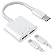SYIHLON USB C Splitter Audio and Charging, 2-in-1 USB Type C Headphone and Charger Adapter Support Fast Charging Compatible with Google Pixel,Samsung,OnePlus,MacBook,iPad Pro2018 and More