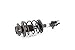 Unity Automotive 11854 Front Complete Strut Assembly (Right Passenger Side)