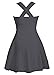 COCOPEAR Women Elegant Crossover One Piece Swimdress Floral Skirted Swimsuit(FBA),Black,X-Large / 10-12