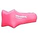 Inflatable Lounger and Indoor Outdoor Sofa: Lazybag Air Lounge Chair with Built-in Headrest | Banana Sleeping Bag, Hammock, Pool Float, Portable Camp Seat, Lazy Hangout Couch Bed (Pink)