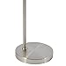 Amazon Brand – Rivet Modern Arc Standing Floor Lamp with Grey Fabric Shade, Bulb Included, 69