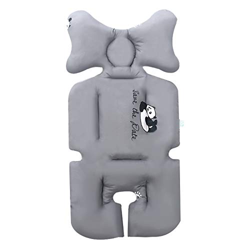Eyands Baby Head Body Support Stroller Cushion - Comfortable Car Seat Insert Cushion, Baby Pushchair Seat Liners Create Support for Tiny Baby In Car Seat, Pram, Pushchair,Baby Carrier(Panda)