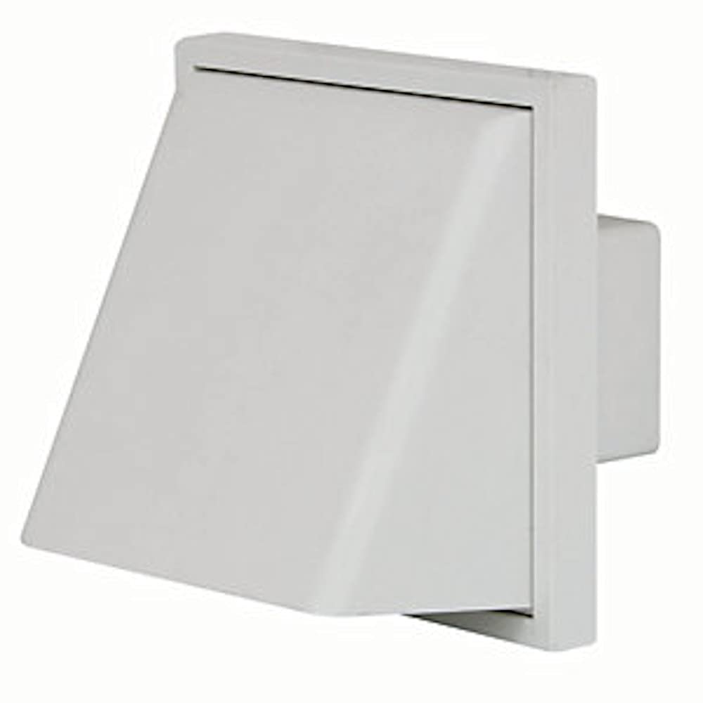 Merriway BH06359 Multi Fit Grill, Cowled Outlet, White 100mm