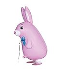 MY BALLOON STORE® ™ WALKING ANIMAL PET AIR WALKER HELIUM BALLOON PARTY DECOR FUN (BUNNY / PINK)