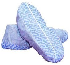 CleanPro 40034B-L Disposable Shoe Covers, Blue, Large (Case of 1,000)