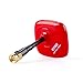 Foxeer Echo Patch 5.8G FPV Antenna Cable Version 8dBi High Gain Panel SMA Male Antenna RHCP for RC Quadcopter Drone FPV Goggles (Red)