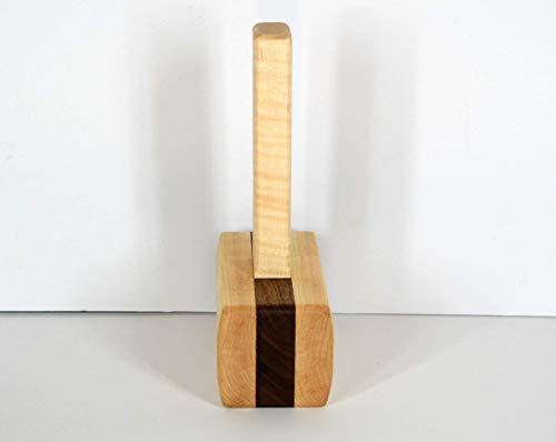 image for Yalotz Creations Deadblow wood workers joinery mallet, maple with waln