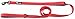 Primal Pet Gear Dog Leash 8ft Long - RED - Traffic Padded Two Handle - Heavy Duty - Double Handles Lead for Control Safety Training - Leashes for Large Dogs or Medium Dogs - Dual Handles Leads