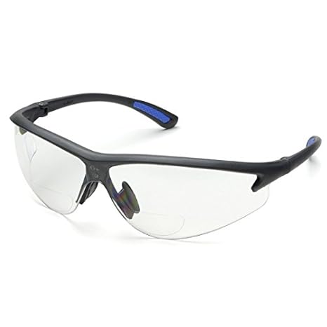 Bifocal Safety Glasses in Polycarbonate Clear Lens +3.0 Diopter: Amazon