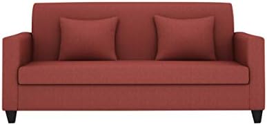 Woodarth Tulip Three Seater Sectional Sofa (Matt Finish, Cherry)