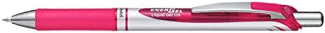 Pentel EnerGel 0.7 mm XM Retractable Roller Ball Gel Pen - Pink/Sky Blue/Violet - Image 4