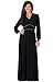 KOH KOH Womens V-Neck Elegant Batwing Cape Sleeves Cocktail Maxi Dress Gown