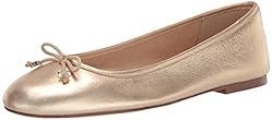 Sam Edelman Women's Felicia Flat, Gold Leaf Luxe, 9.5