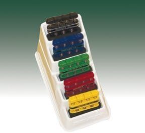 Fabrication Enterprises Cando DigiFlex Color-coded Finger/Hand Exerciser - 5 pc Set with display