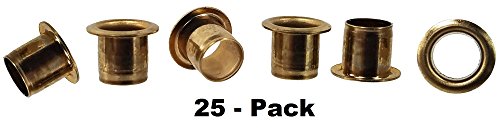 25pcs. 1/4" Brass Press-Fit Tuner Bushings/Ferrules