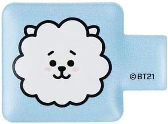 BTS Earphone Winder Official Merchandise Tangle-Free Earbuds Holder + Additional Photocards (3) RJ Chimmy Cooky Tata Koya Shooky Mang Idol DNA Fake Love Answer (RJ)