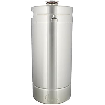 128 Ounce Stainless Steel Mini Keg Growler - Wine Keg Draft Beer Growlers for Beer, Water, Soda, Wine, Coffee