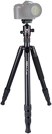 Papaler K3008+Q20 Lightweight Tripod Alluminum Alloy Camera Tripod with 360 Degree Panoramic Ball Head + 1/4" Quick Release Plate For Canon Nikon Sony DSLR And Camcorders