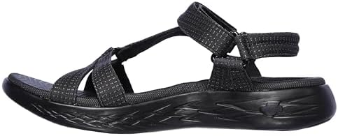 Damen On-the-go 600 Brilliancy Sport Sandalen, Black Textile Trim, 42 EU