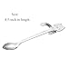 Huayoung 4-pcs Lovely Cat Stainless Steel Hanging Spoons Dessert Spoons Tea Coffee Scoops (4.5-inch in length)