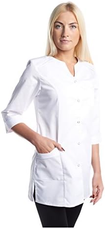 Vest Albus Women's Stylish Medical White Lab Coat Uniform Ladies Nurse Doctor's Work-wear