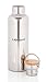 LIQUIPOD Vacuum Insulated Stainless Steel Portable Water Bottle Flask, Travel Thermos - Double Wall Vacuum, Wide Mouth, Sweat Free, Leak Free, BPA Free, 25 oz