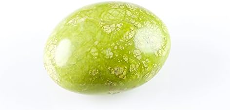 ThrowinStones Green Opal Palm Stone - One Genuine Natural Opal Polished Rock, Crystals and Healing Stones E0690