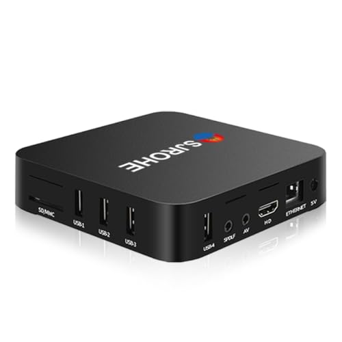 BJLBOJEY TV Box,Android TV Box con 4GB RAM 32GB ROM, TV Box 4K con Android 13.0, 2.4/5G Doble WiFi,HDR10+,Control Remoto IR