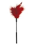 SPORTSHEETS - SEX & MISCHIEF: Feather Tickler Naughty Pleasure Tease (7-inch, Red)