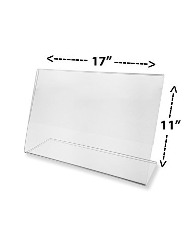 Marketing Holders Lot of 1 - Tilt Back 17" X 11" Sign Holders