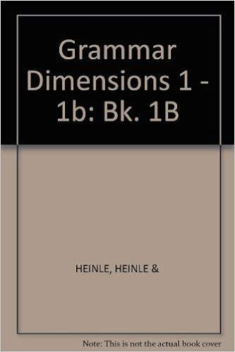 Grammar Dimensions Book 1b Form Meaning And Use Badalamenti Victoria Stanchina Carolyn Henner Larsen Freeman Diane Stanchina Carolyn 9780838471630 Amazon Com Books