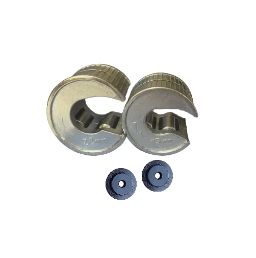 Plumbflex Trade Quality Cooper Pipe Cutter auto Tube Cutter, Plumbing Pipe Cutter, Spare Blade Included (15mm & 22mm Set)
