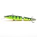Kredy 5pcs/lot 10.5cm 4.13'' 3D Fishing Eyes Laser Line Hard Minnow Baits Life-Like Swimbait Fishing Lures Bass Crankbait Tackle for Pikes/Bass/Trout/Walleye/Redfish/Catfish/Grouper/Luce