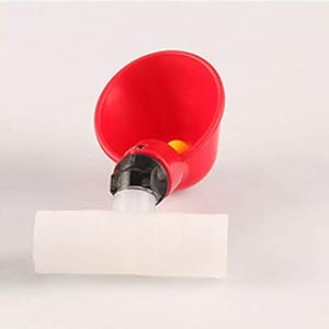 SEESEE.U Alimentatore Automatico di Pollo Waterer Pollame Capezzolo Bevitori di mangime Piccione Pollo Ciotola per Tubo… - immagine 5