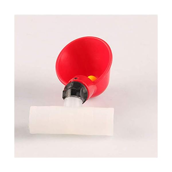 SEESEE.U Alimentatore Automatico di Pollo Waterer Pollame Capezzolo Bevitori di mangime Piccione Pollo Ciotola per Tubo…