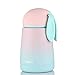 ONEISALL Gradient Rabbit Stainless Steel Travel Mug Thermos,Cute Insulated Water Bottle,Mini Size Coffee Tumbler& Vacuum Flask,Leak-poof Flask For Kids&Adult,300MLPink)